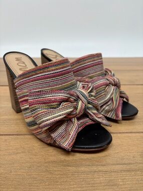 Sam Edelman “Yumi” Rainbow Striped Mules